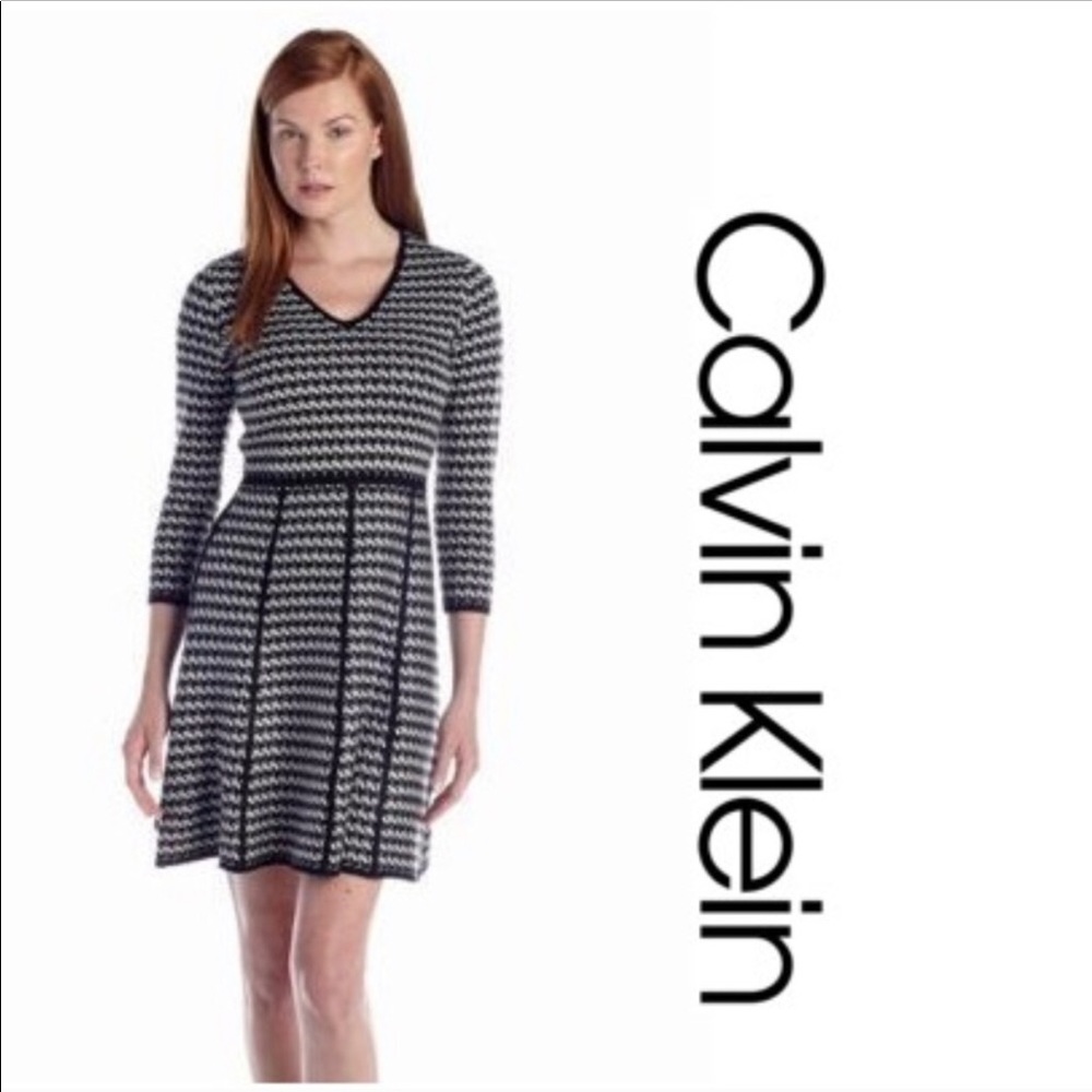 Calvin Klein houndstooth